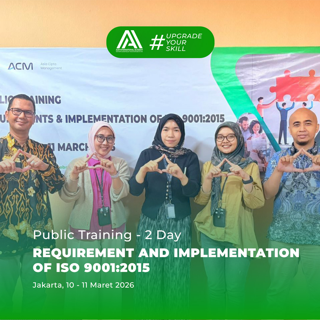 PUBLIC TRAINING - REQUIREMENT AND IMPLEMENTATION OF ISO 9001:2015